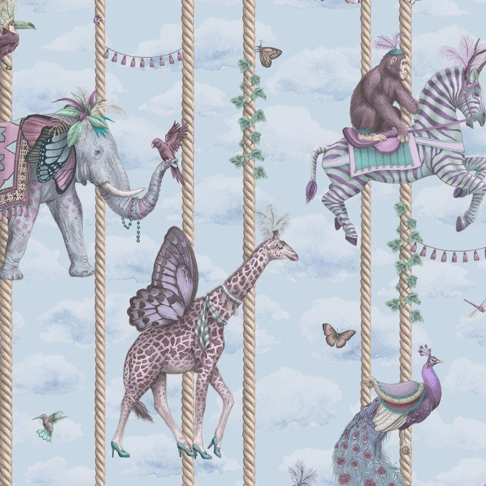 Brand McKenzie Carousel Blue Wallpaper