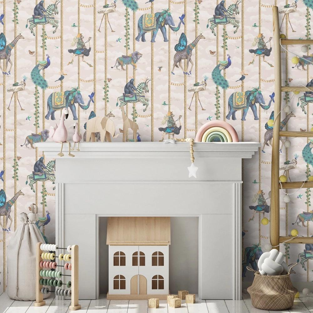 Brand McKenzie Carousel Linen Wallpaper - Image 2