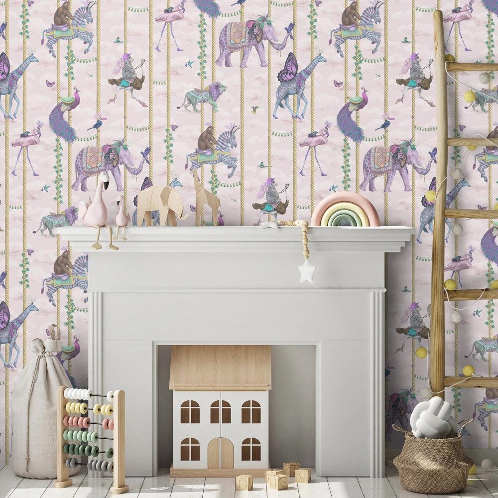 Brand McKenzie Carousel Pink Wallpaper - Image 3