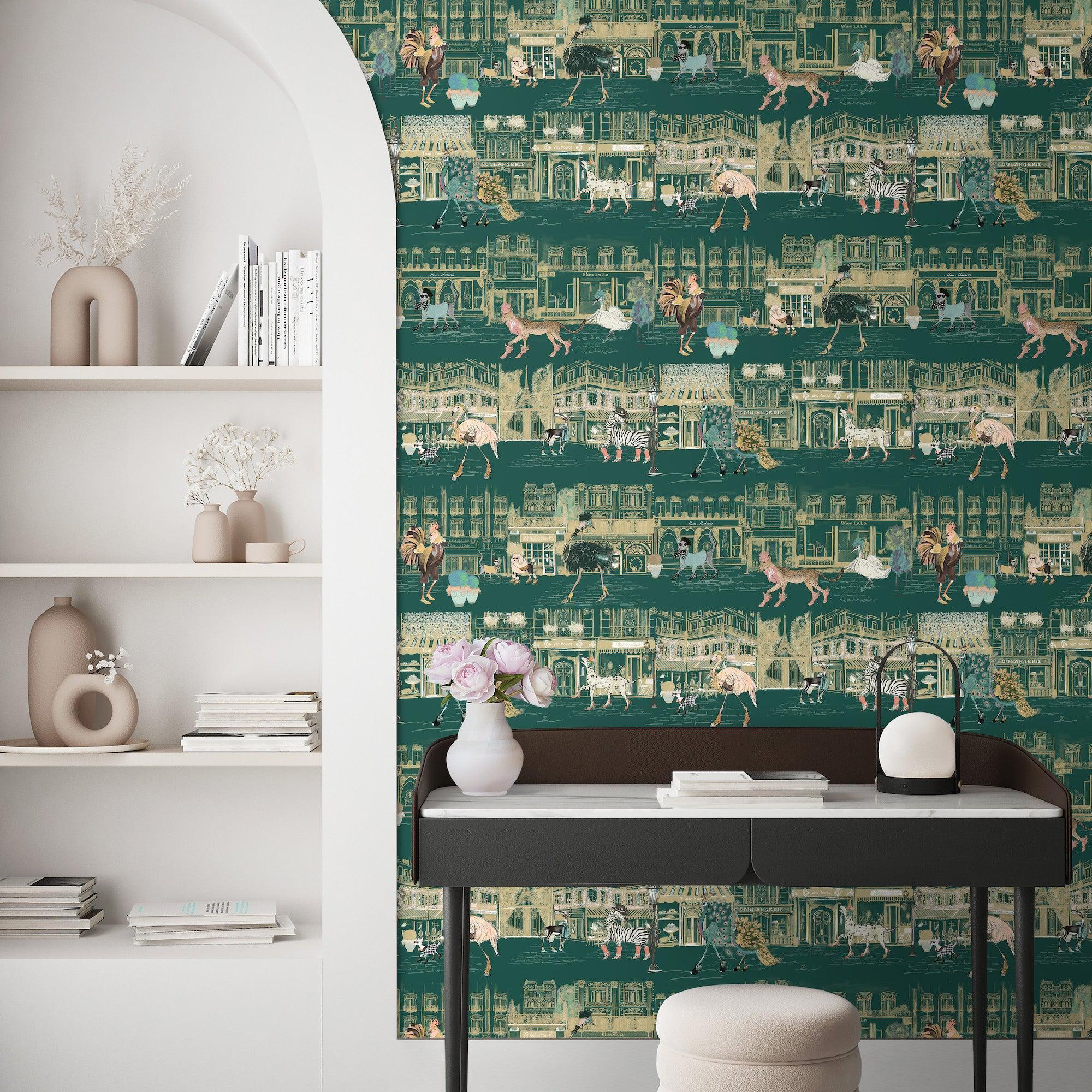 Brand McKenzie Catwalk Wallpaper - Kingfisher - Image 2