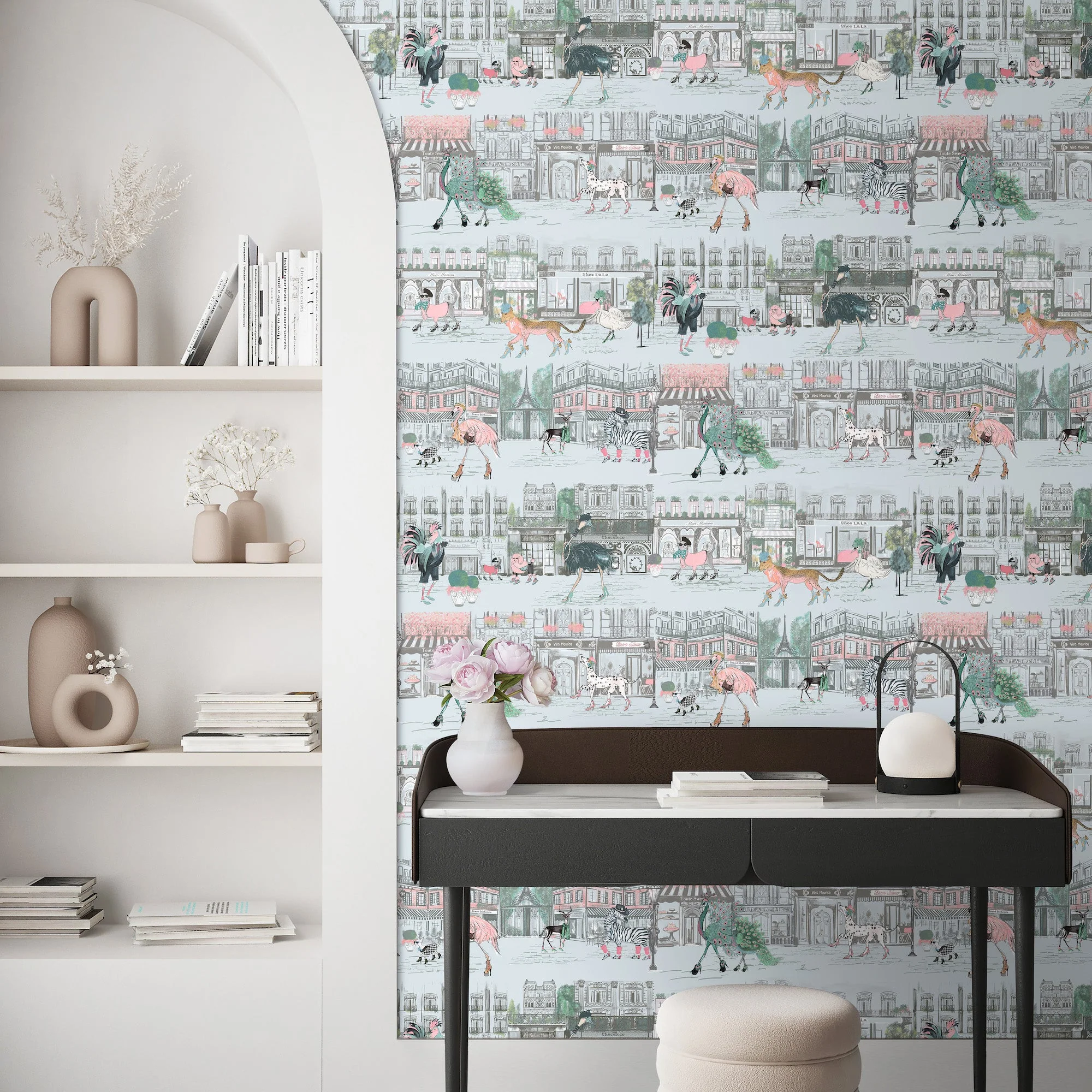 Brand McKenzie Catwalk Wallpaper - Powder Blue - Image 2