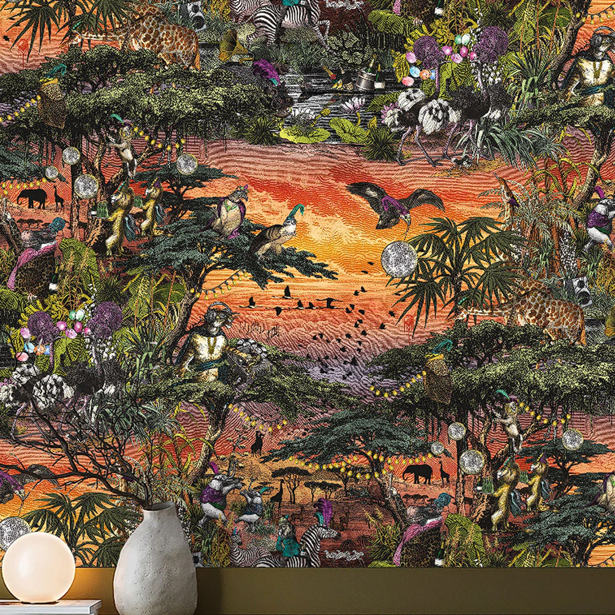 Brand McKenzie Club Safari Wallpaper - Sunset - Image 2