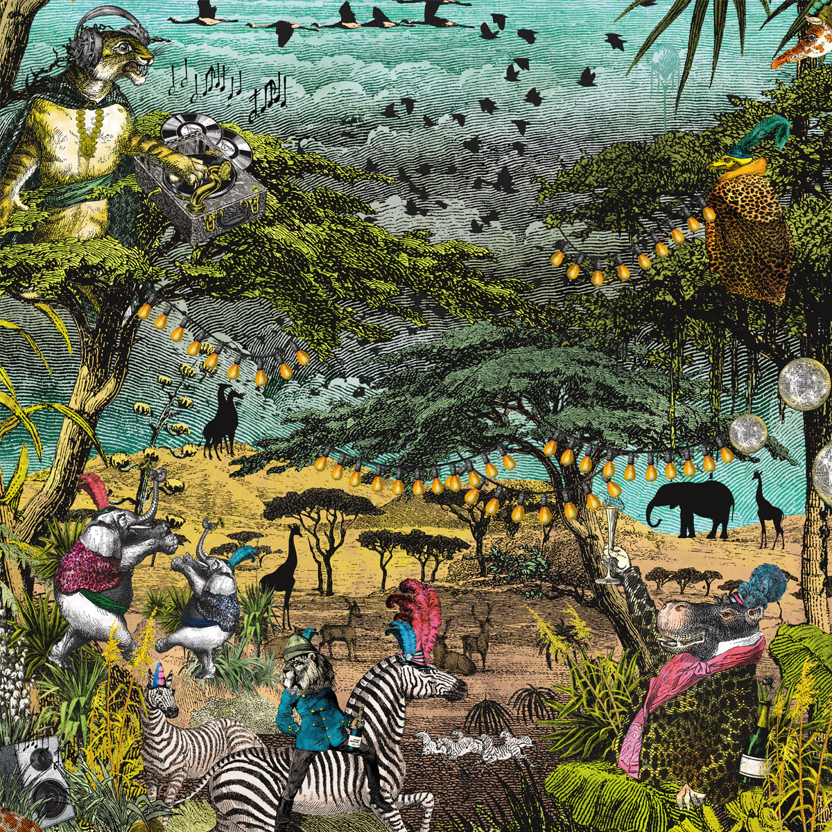 Brand McKenzie Club Safari Wallpaper - Tropical Garden