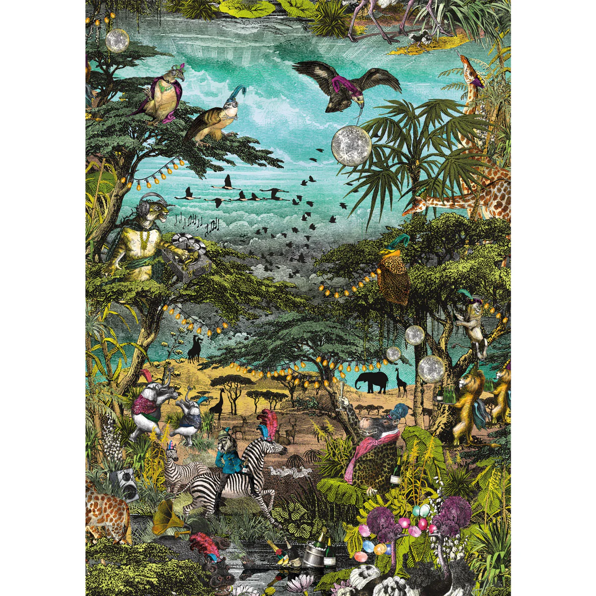 Brand McKenzie Club Safari Wallpaper - Tropical Garden - Image 4