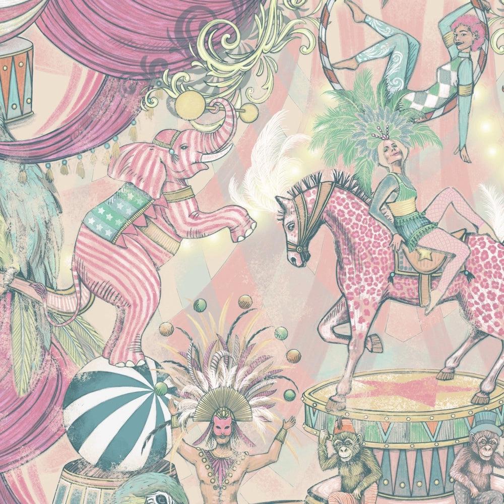 Brand McKenzie Funfair Pastel Pinks Wallpaper