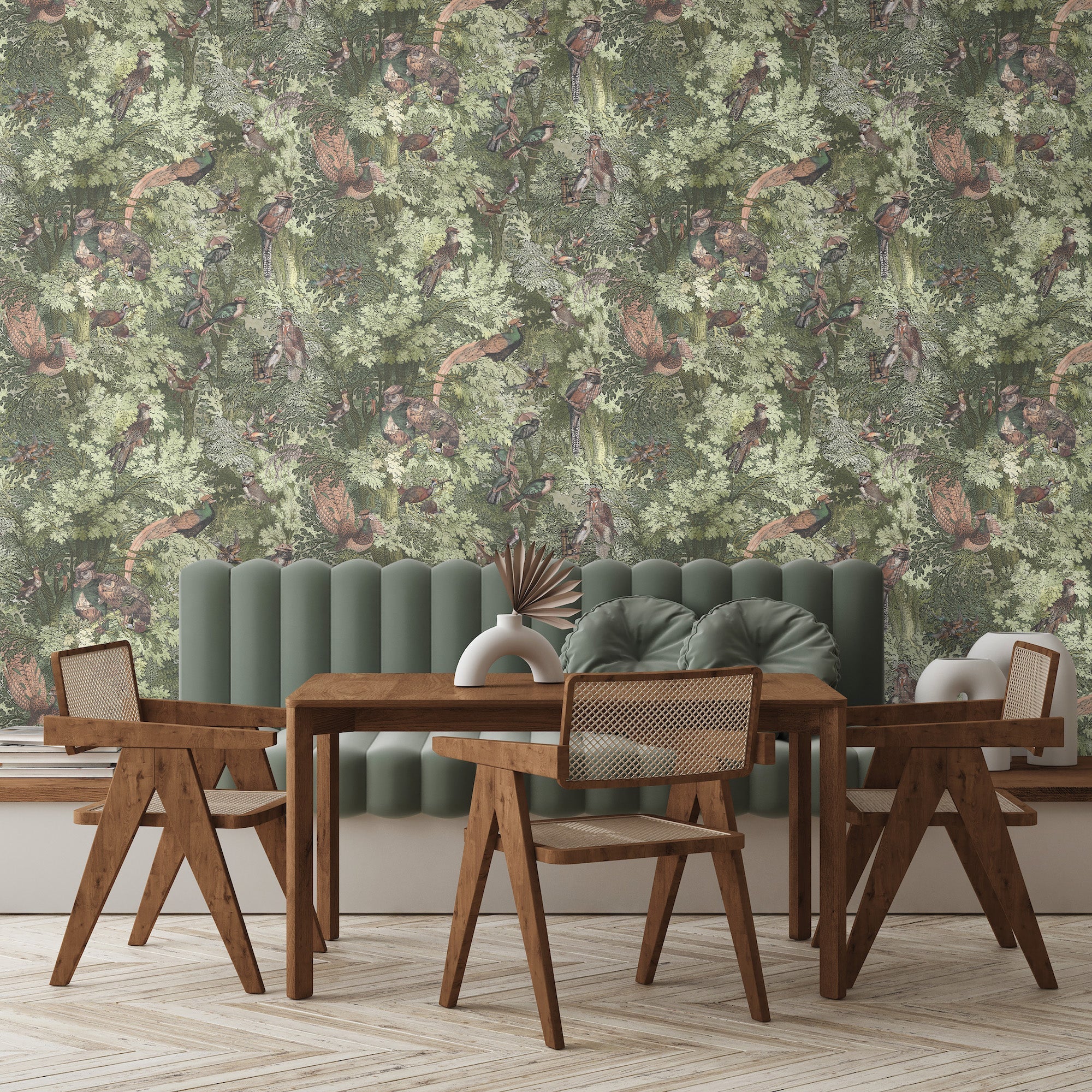 Brand McKenzie Gentlemen Birds Wallpaper - Woodland - Image 2