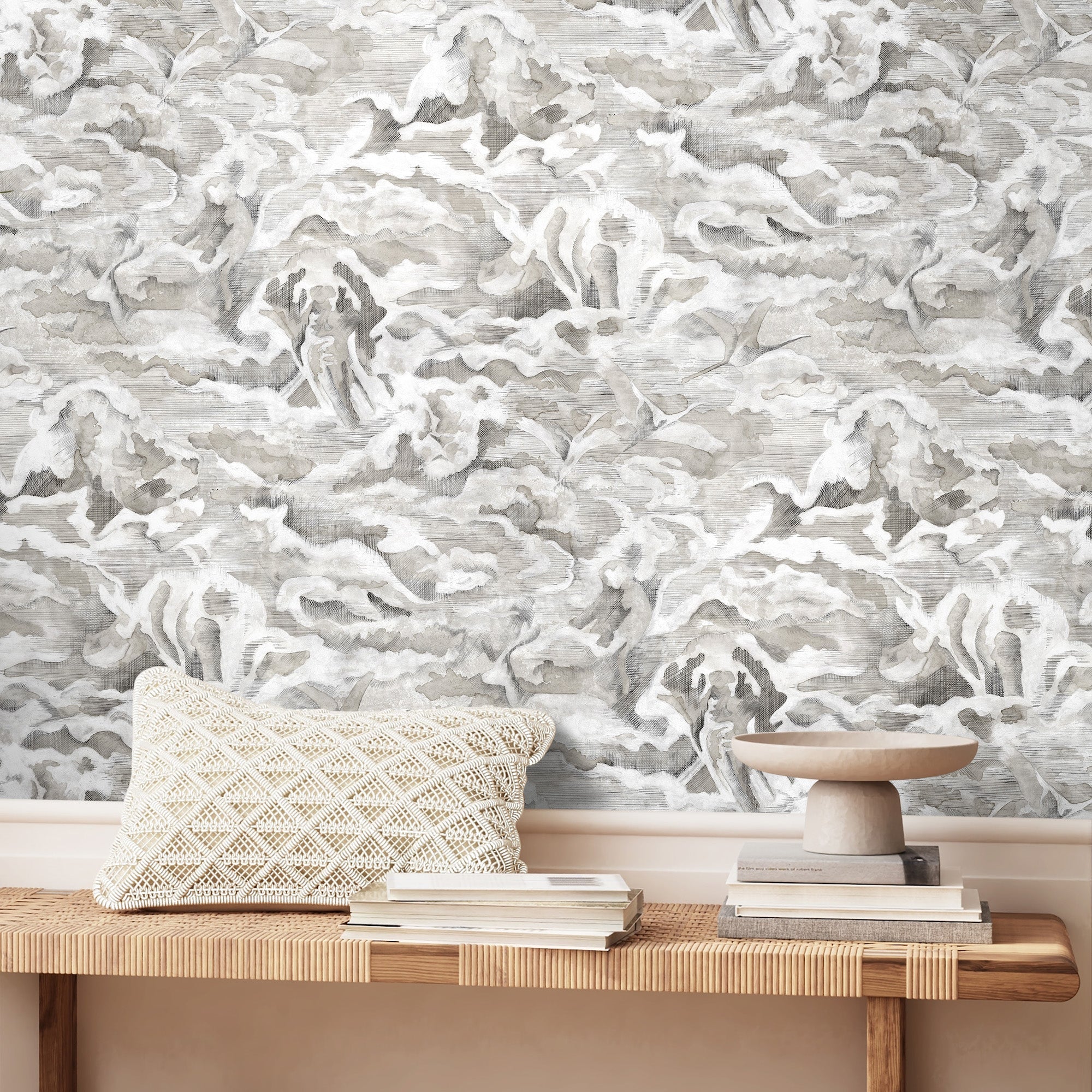 Brand McKenzie Hidden Clouds Wallpaper - Lead - Image 2