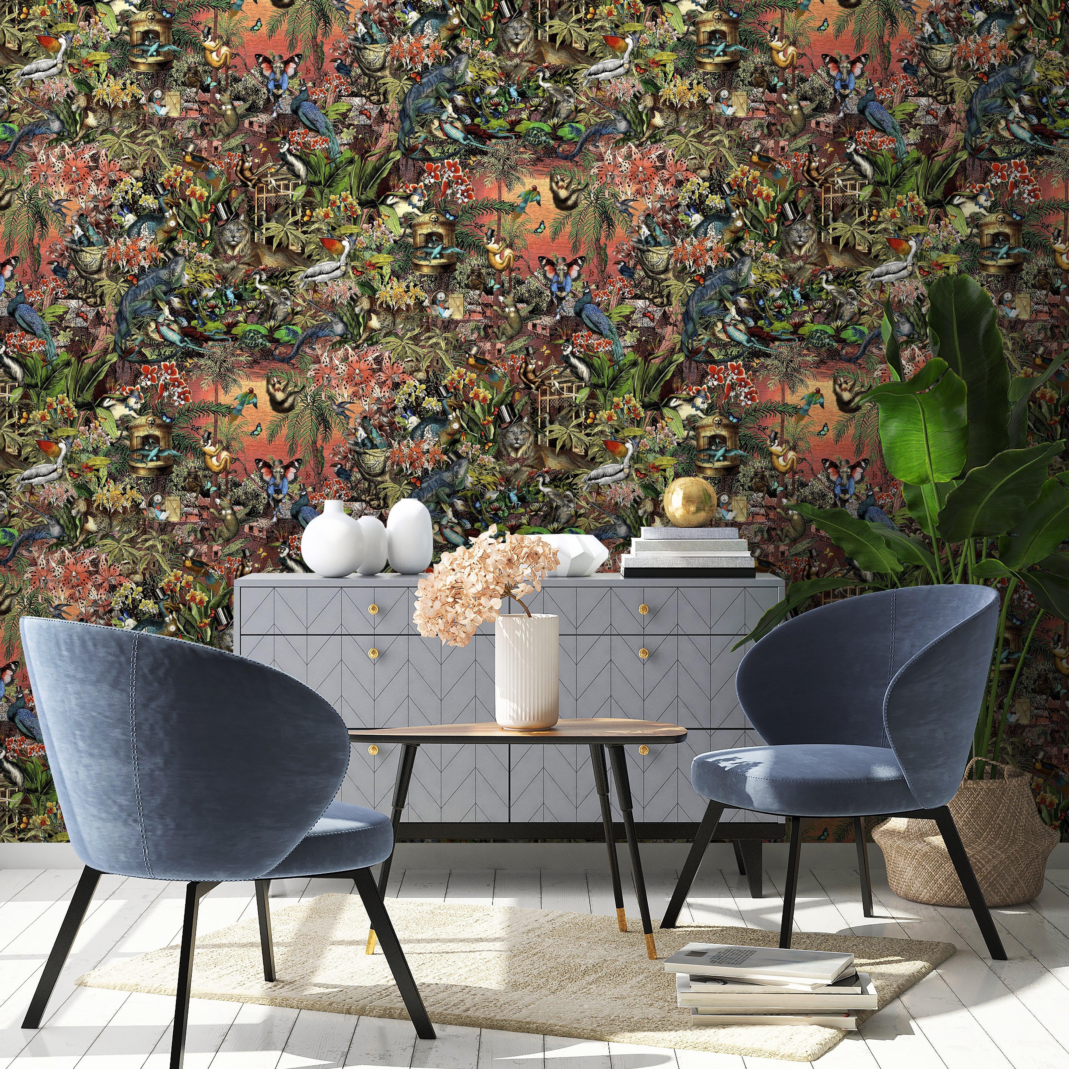 Brand McKenzie Jungle Life Sunset Wallpaper - Image 2