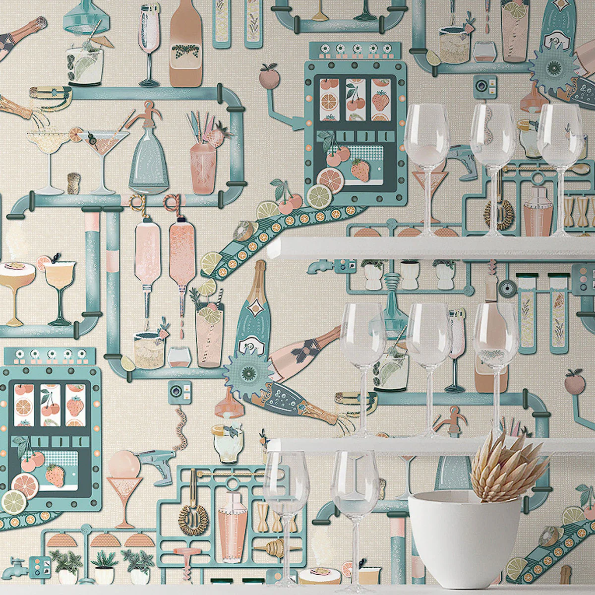 Brand McKenzie Liquid Lab Wallpaper - Summer Breeze - Image 2