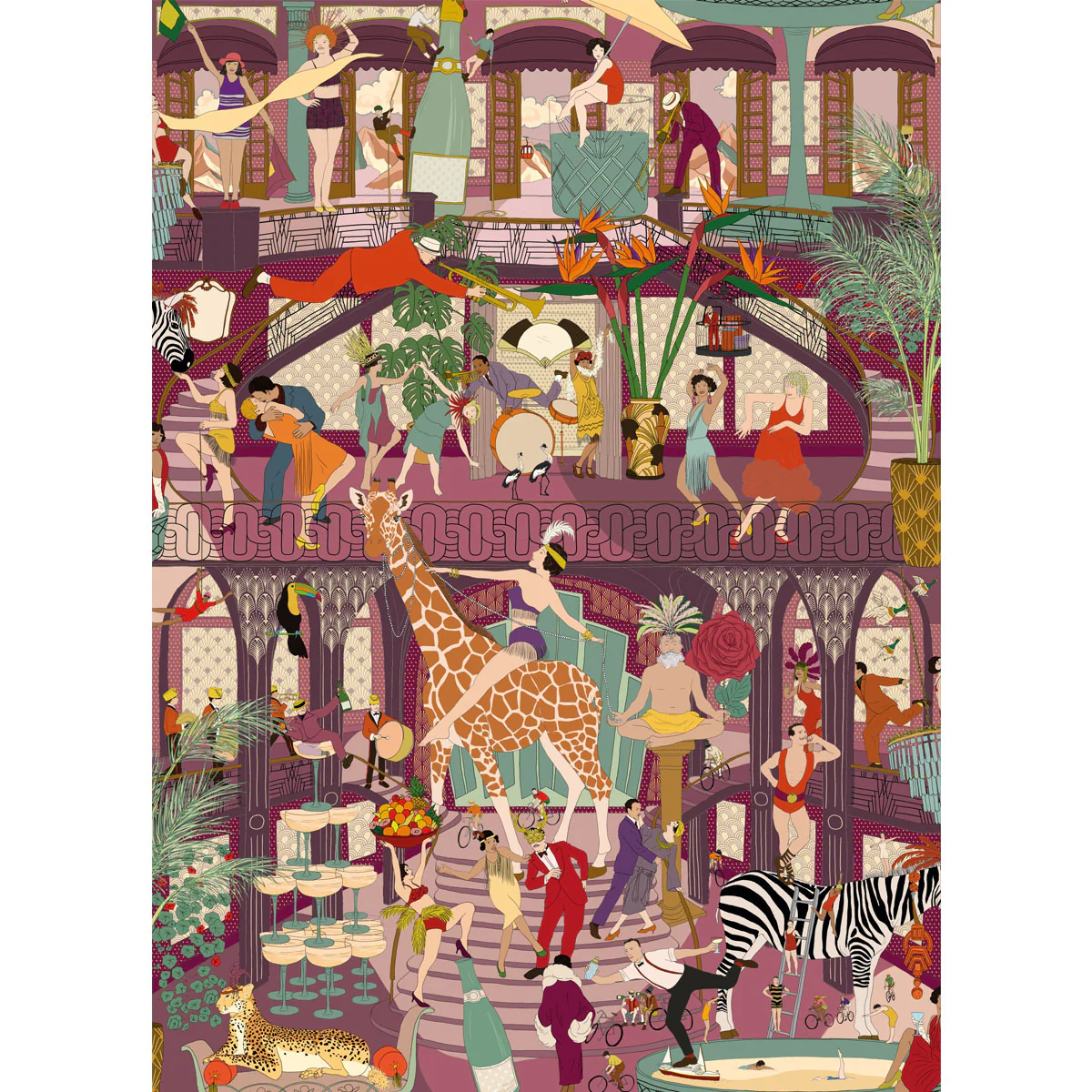 Brand McKenzie Mayhem Mansion Wallpaper - Grape - Image 4