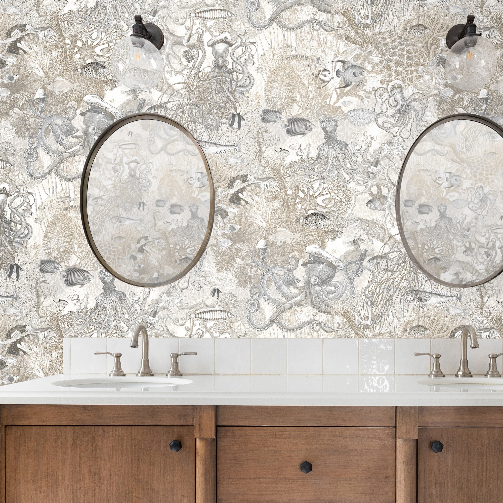 Brand McKenzie Octopus Wallpaper - Black Pearl - Image 3