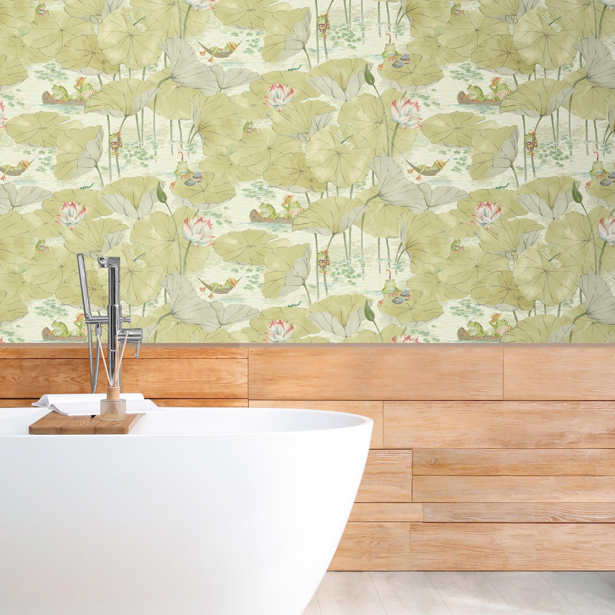 Brand McKenzie Pondlife Wallpaper - Sage - Image 3