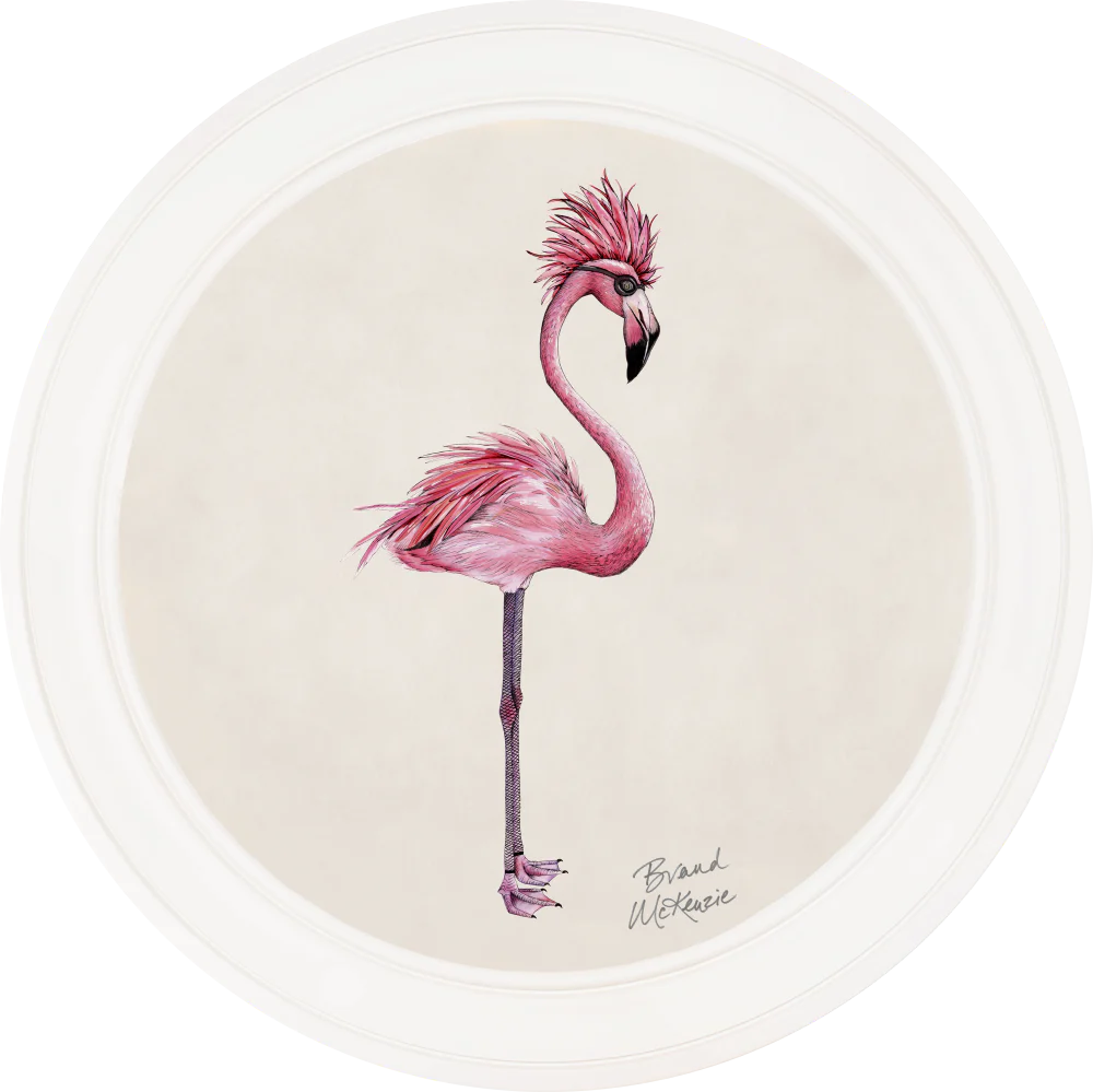 Brand McKenzie Punk Rocks Fiona Framed Round Art Print with Chalk White Background - Image 11