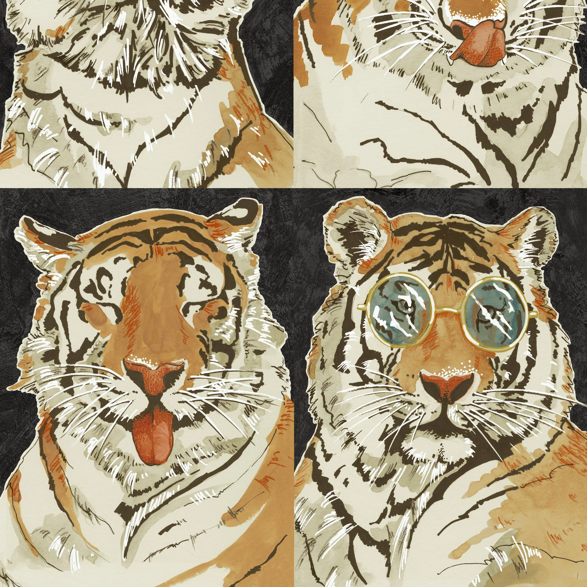 Brand McKenzie Roar Emotions Wallpaper - Charcoal
