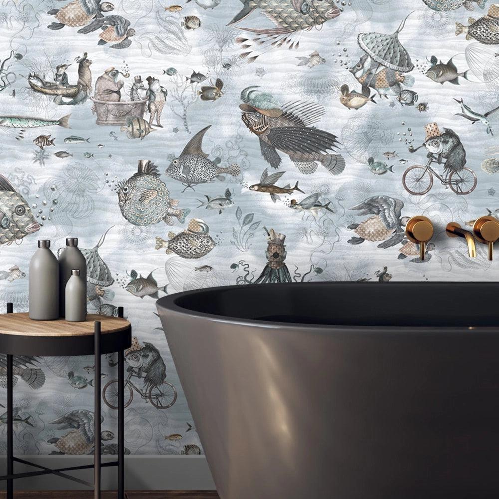 Brand McKenzie Sea Life Aqua & Sand Wallpaper - Image 2