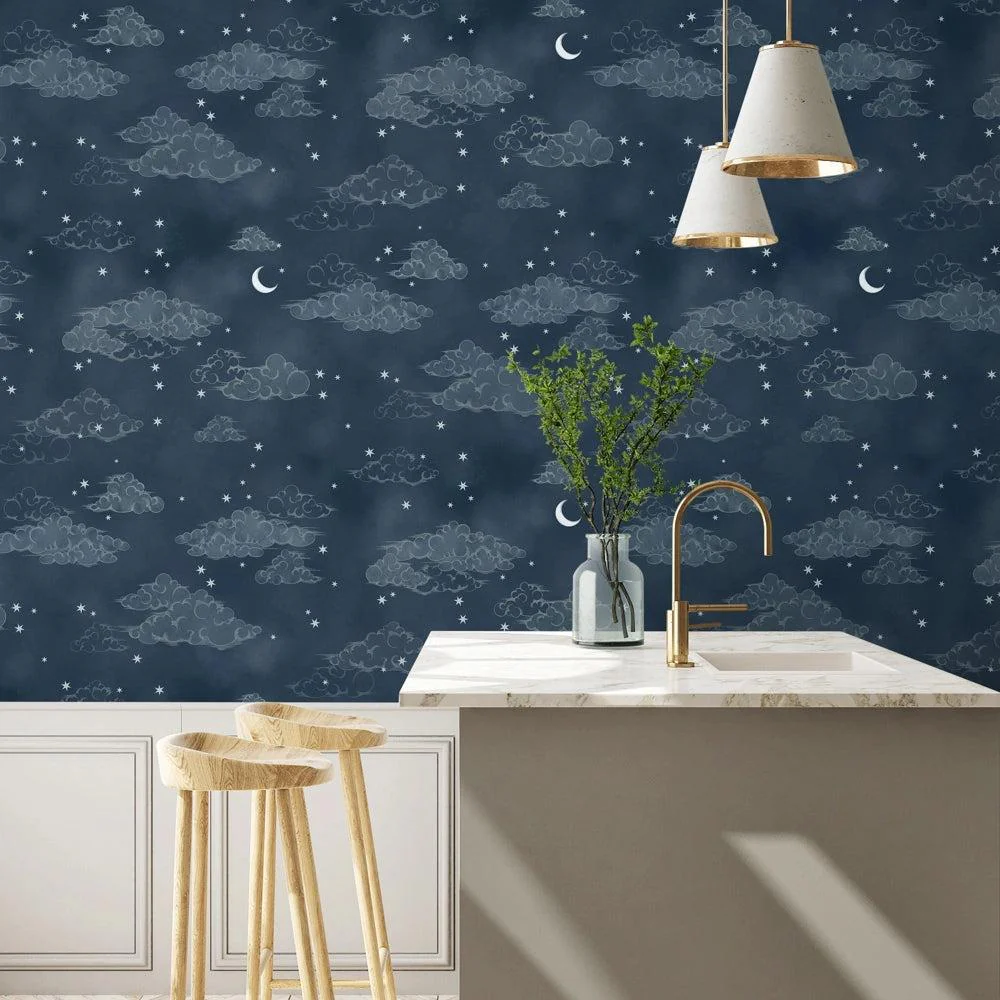 Brand McKenzie Starry Clouds Nightfall Wallpaper - Image 2