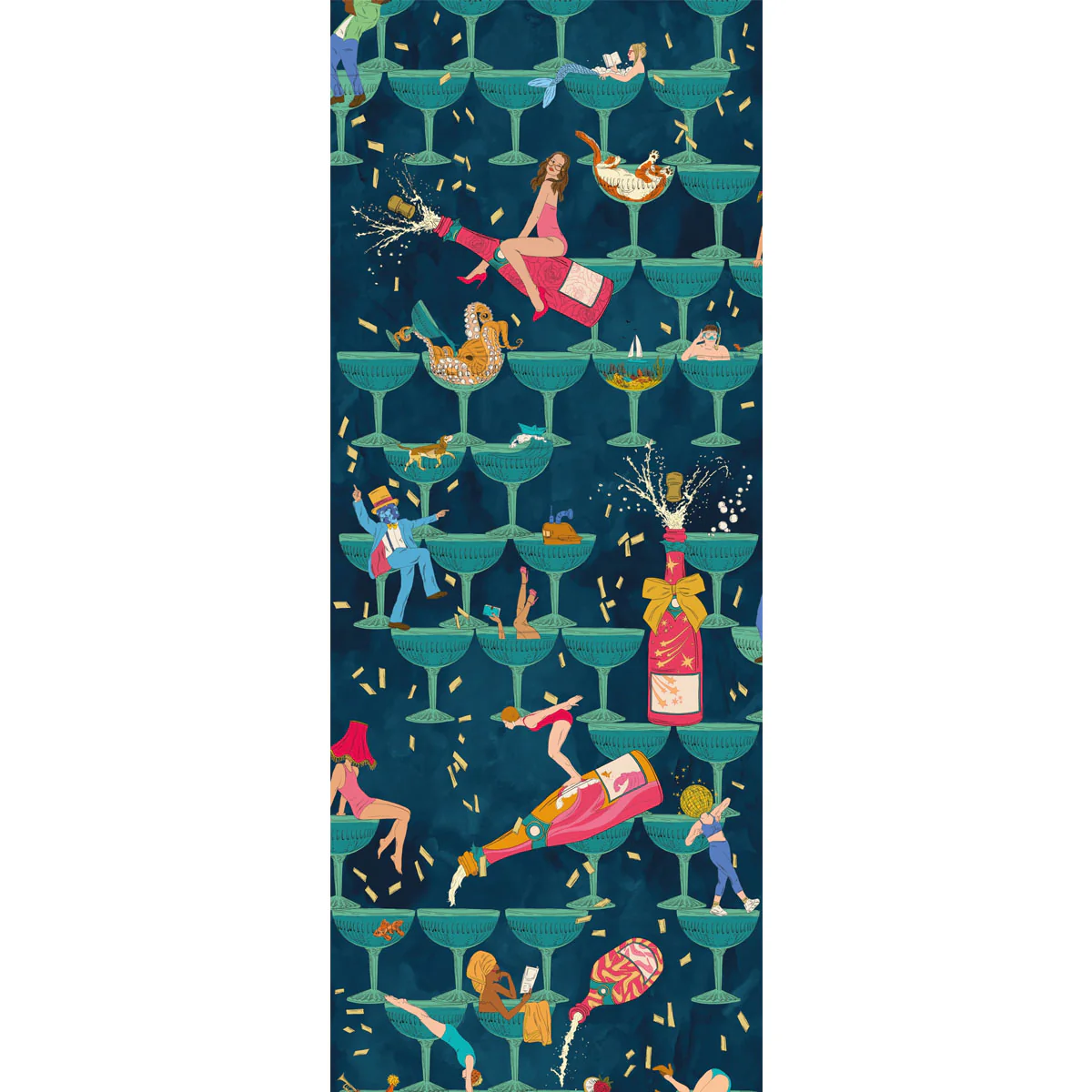 Brand McKenzie The Grand Pour Wallpaper - Velvet Sapphire - Image 4