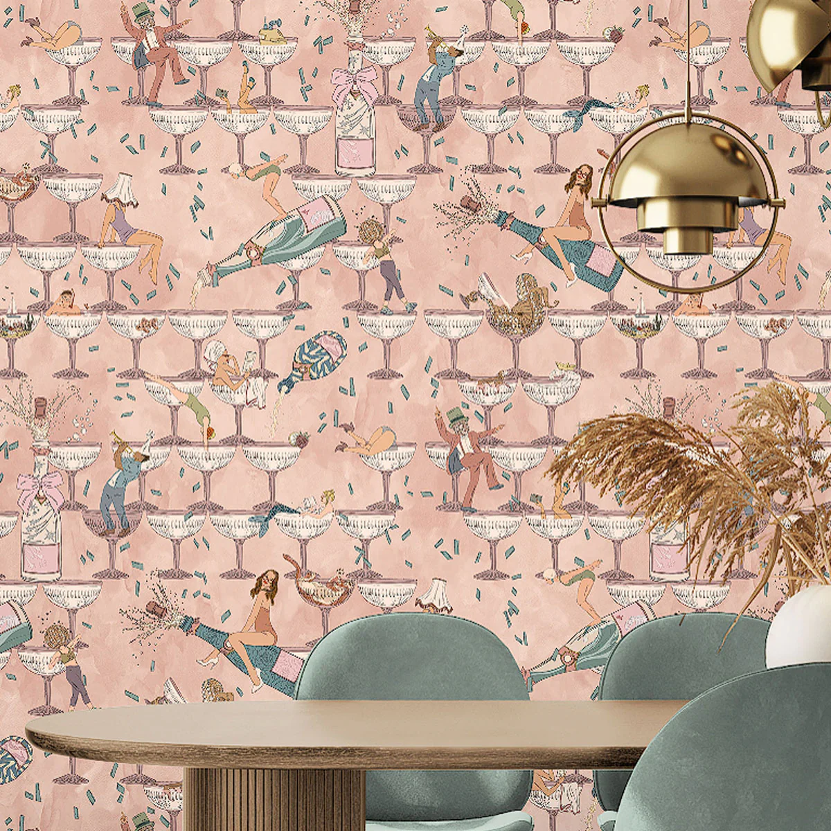 Brand McKenzie The Grand Pour Wallpaper - Vintage Petal - Image 2