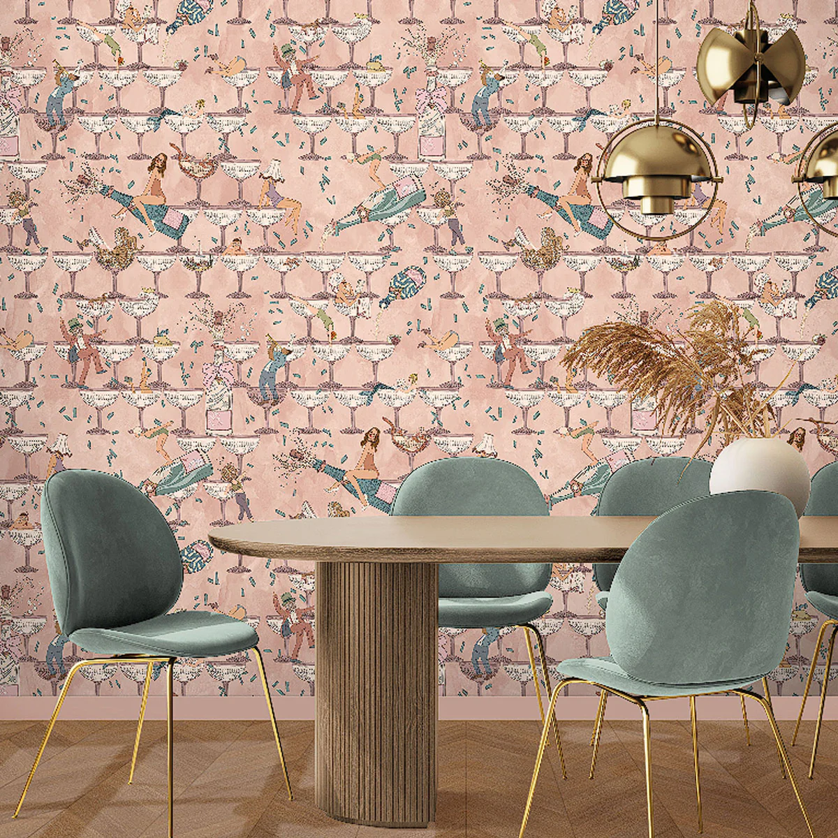 Brand McKenzie The Grand Pour Wallpaper - Vintage Petal - Image 3