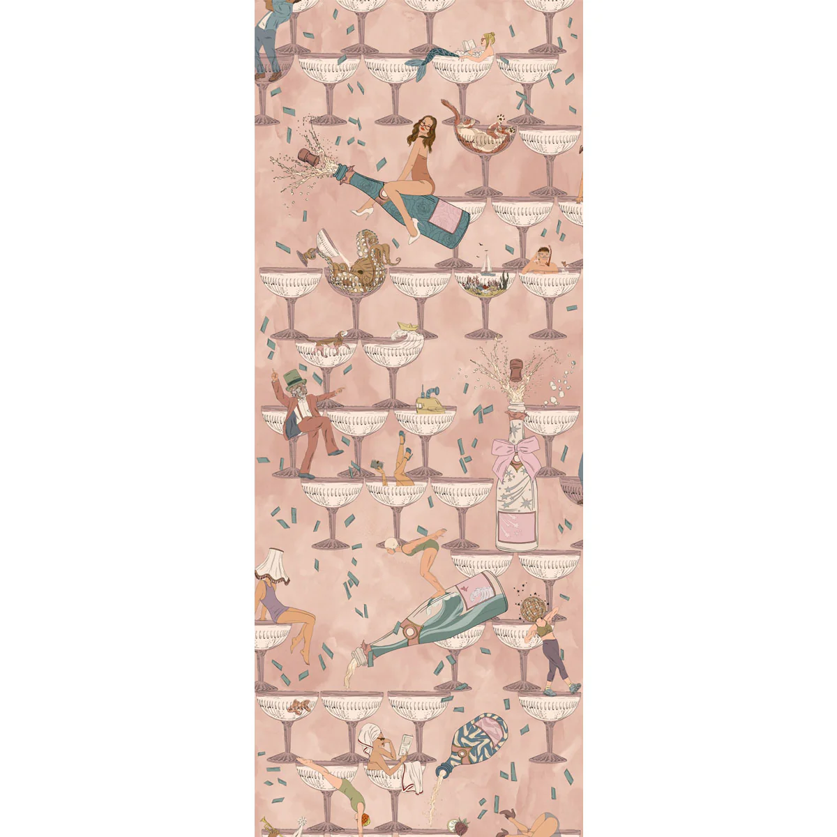 Brand McKenzie The Grand Pour Wallpaper - Vintage Petal - Image 4