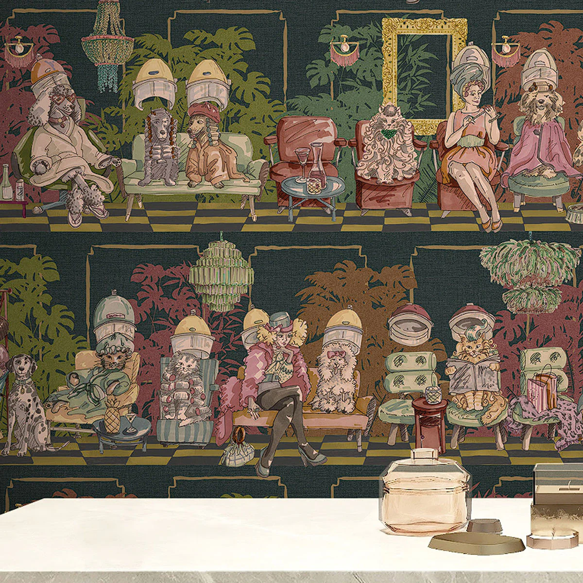 Brand McKenzie The Parlour Wallpaper - Dark Dye - Image 2