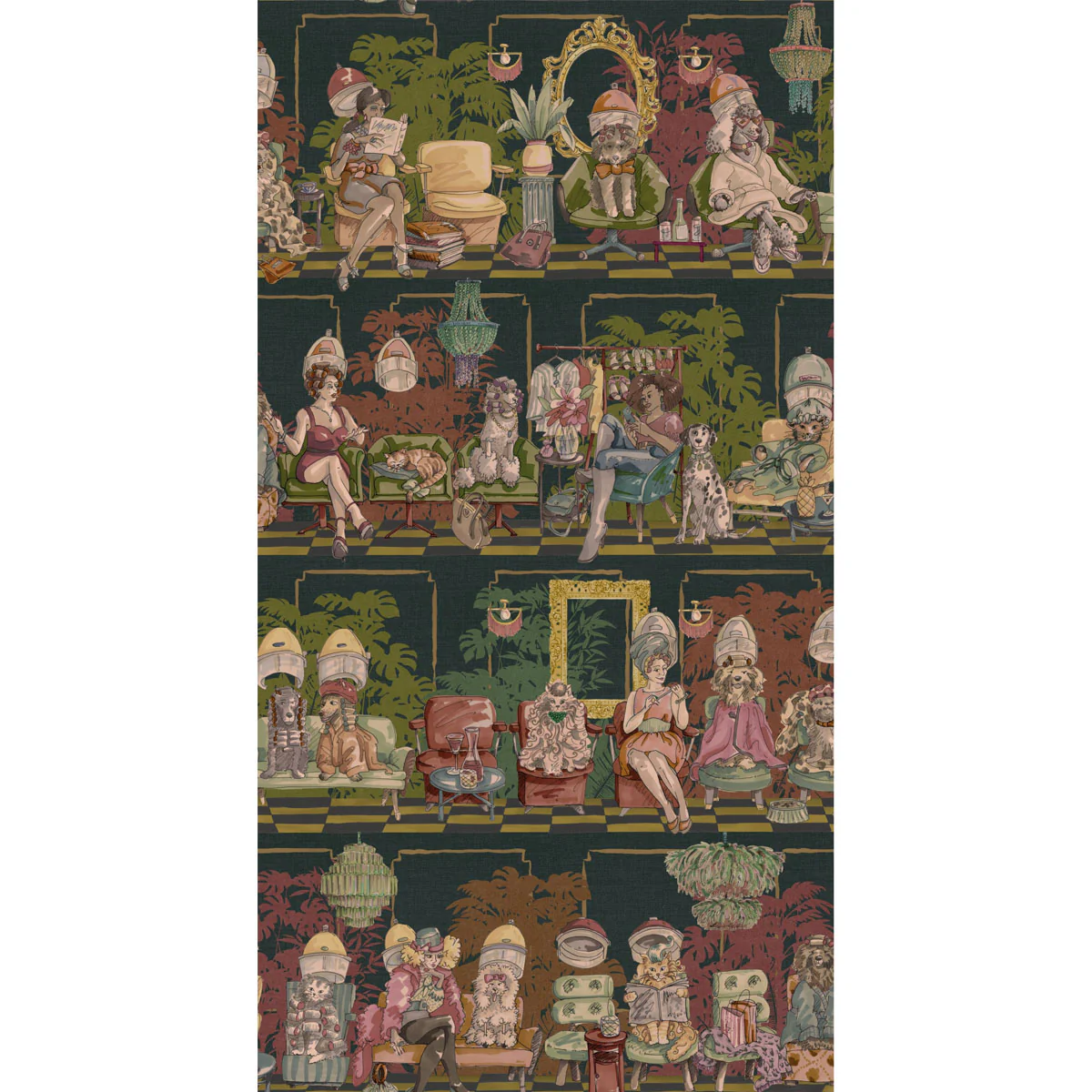 Brand McKenzie The Parlour Wallpaper - Dark Dye - Image 4