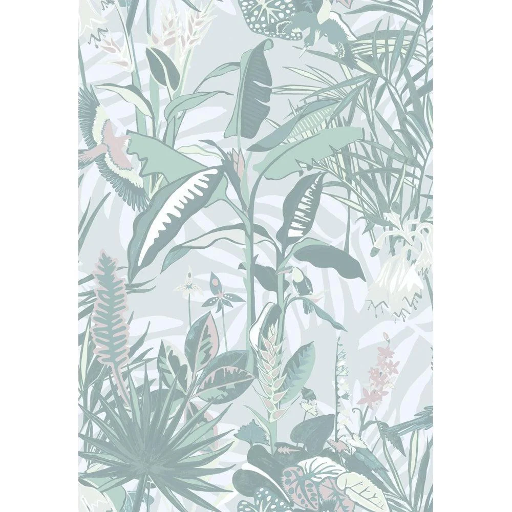 Brand McKenzie The Tropics Mint Green Wallpaper - Image 3