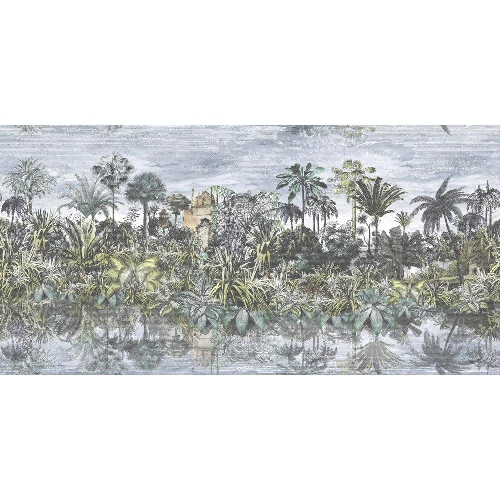Brand McKenzie Tropical Reflections A & B Rolls Green Wallpaper - Image 3