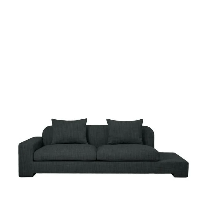 Broste Copenhagen Bay Chaise Longue Green Melange - Left Sided