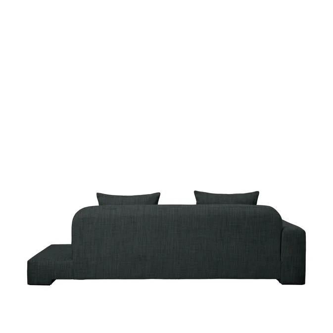 Broste Copenhagen Bay Chaise Longue Green Melange - Left Sided - Image 3