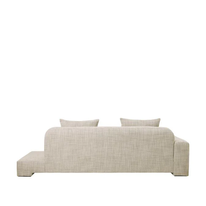 Broste Copenhagen Bay Chaise Longue Light Beige  - Left Sided - Image 4