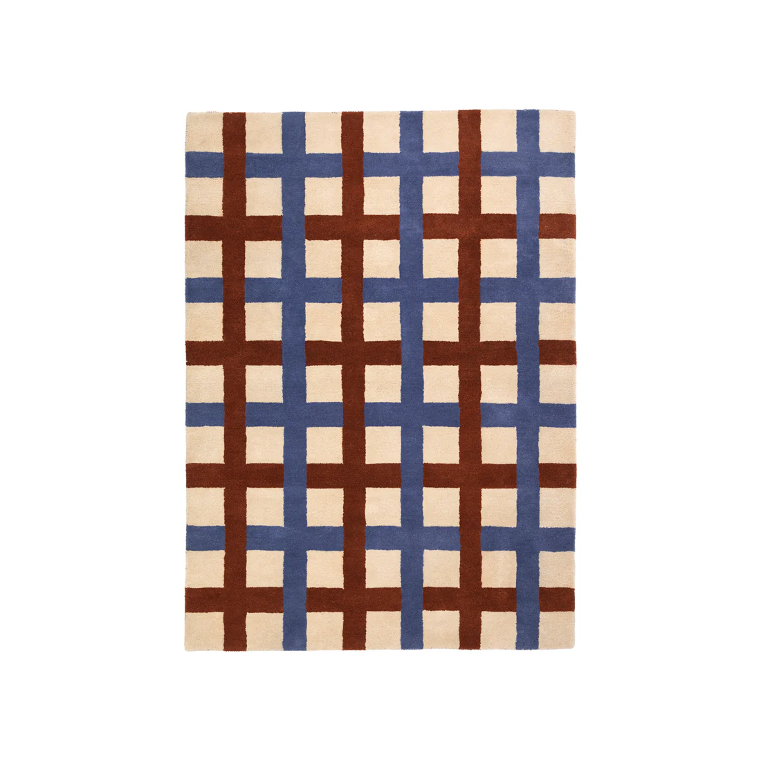 Broste Copenhagen Edith Rug - Blue Beige