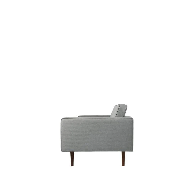 Broste Copenhagen Wind Tweed Armchair Grey - Image 3