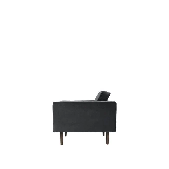 Broste Copenhagen Wind Velvet Armchair In Magnet Grey - Image 3