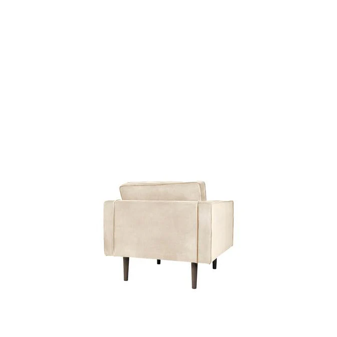 Broste Copenhagen Wind Velvet Armchair Rainy Day Grey - Image 4