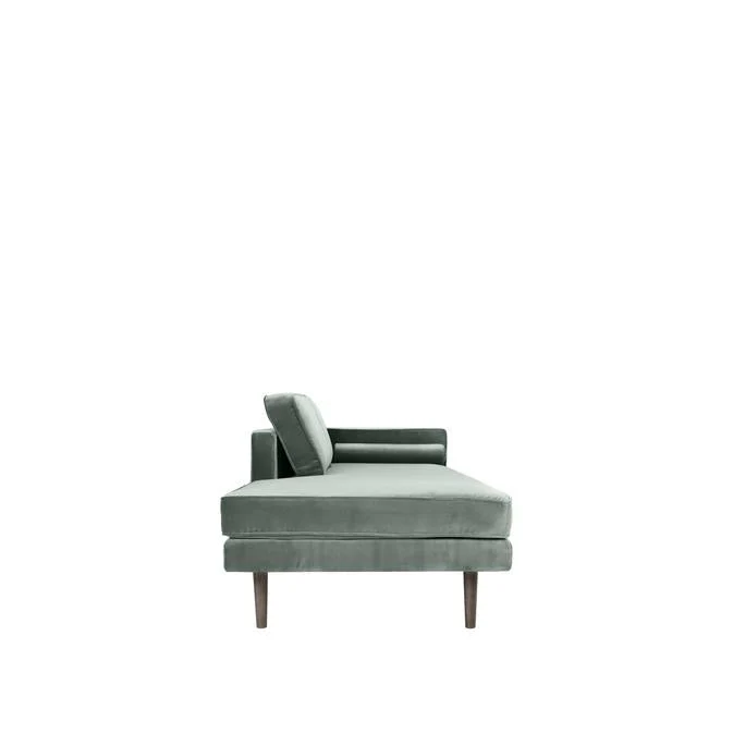 Broste Copenhagen Wind Velvet Chaise Longue In Chinoise Green Velvet, Right Sided - Image 3