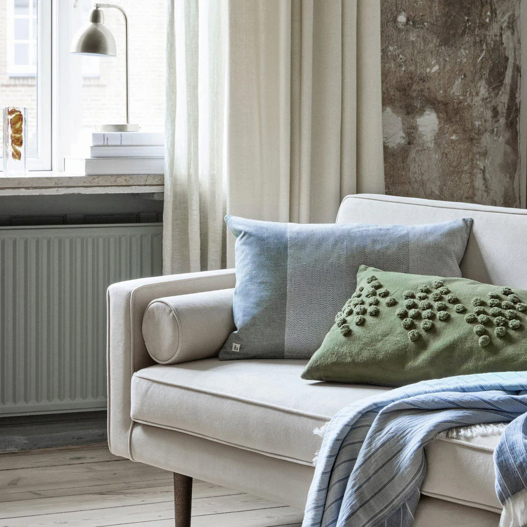 Broste Copenhagen Wind Velvet Large Sofa In Chinois Green - Image 3