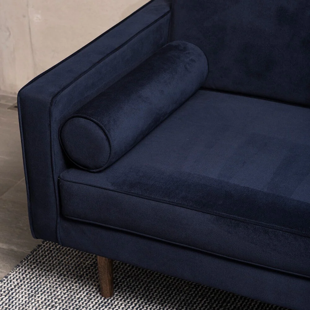 Broste Copenhagen Wind Velvet Large Sofa In Insignia Blue - Image 6