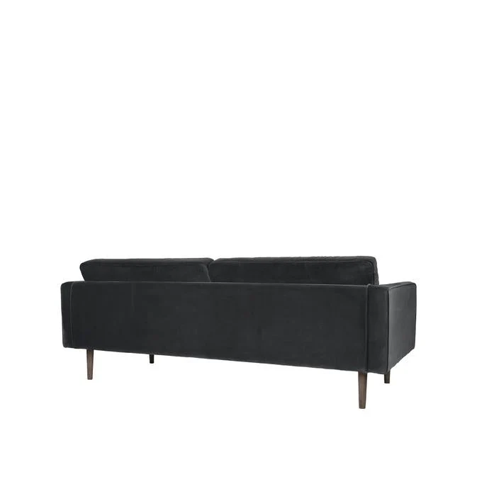 Broste Copenhagen Wind Velvet Large Sofa In Magnet Grey - Image 5