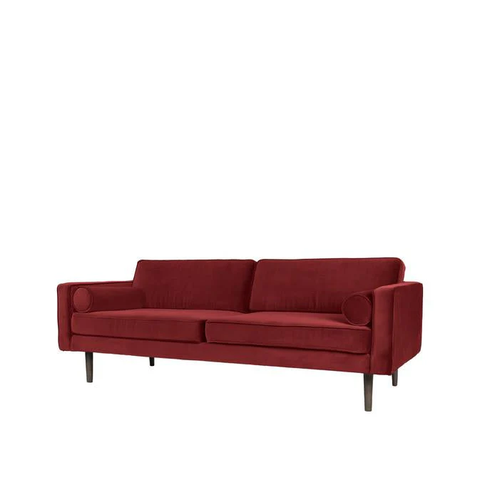 Broste Copenhagen Wind Velvet Large Sofa In Wild Ginger - Image 4