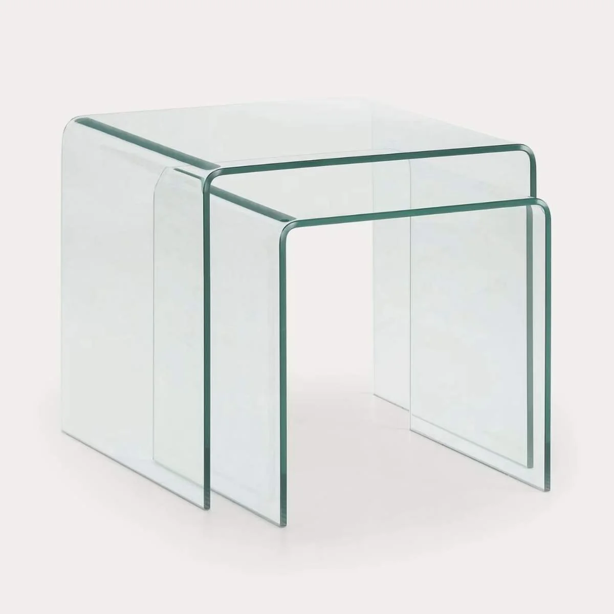 Kave Home Burano Nest Of 2 Glass Tables