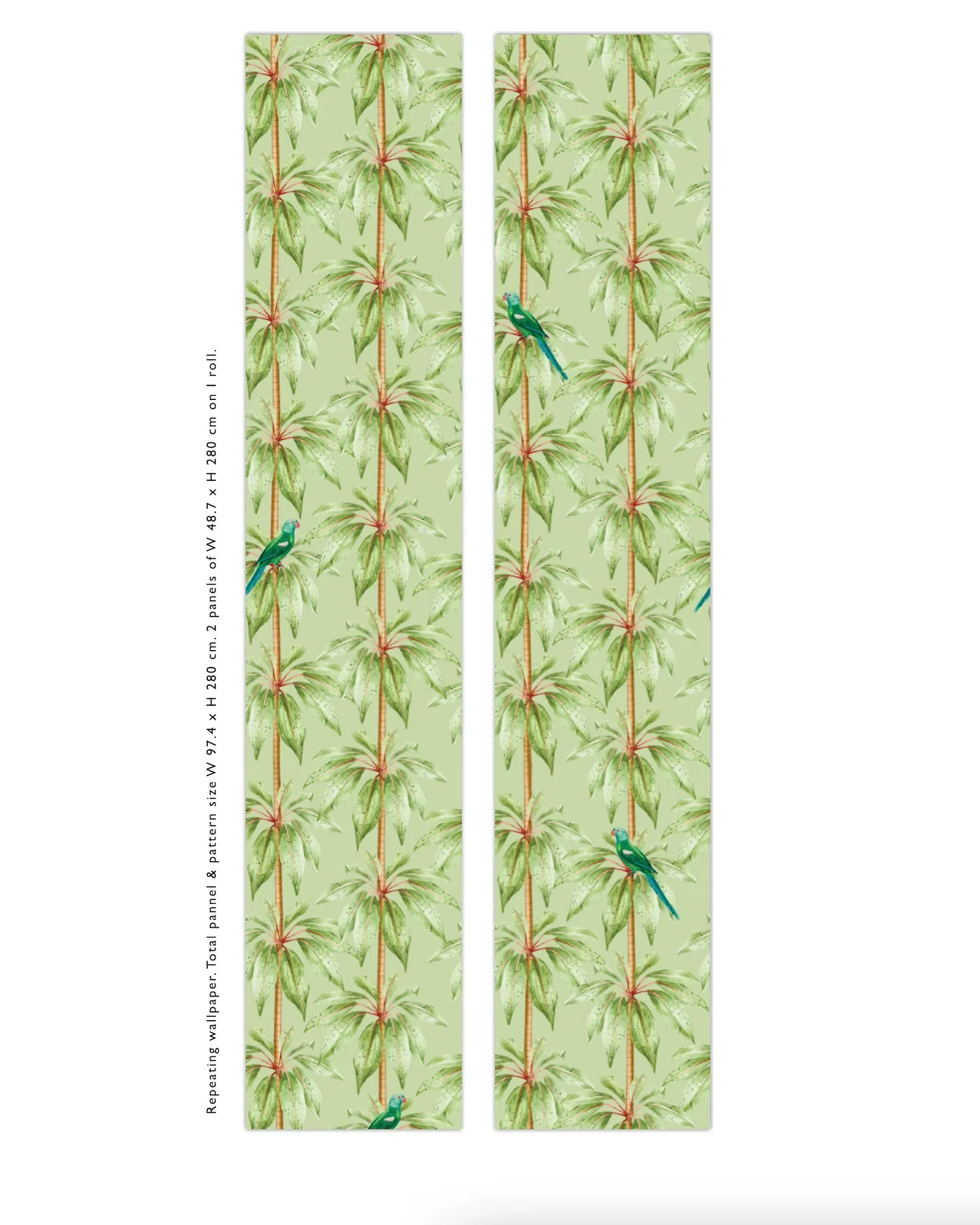 Creative Lab Amsterdam Canary Club Green Repetitive Wallpaper - Image 3