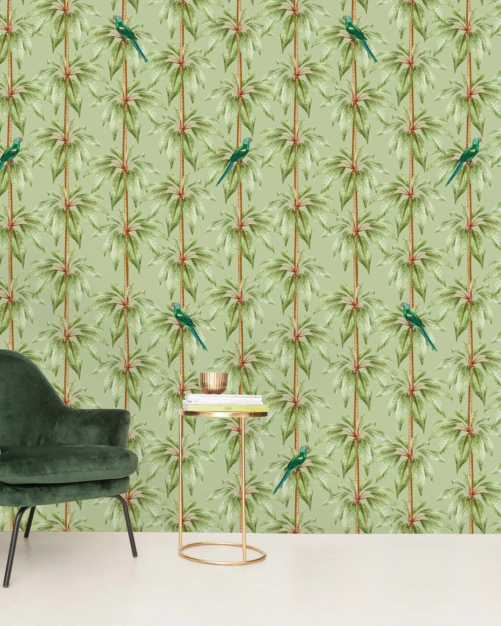 Creative Lab Amsterdam Canary Club Green Repetitive Wallpaper - Image 4