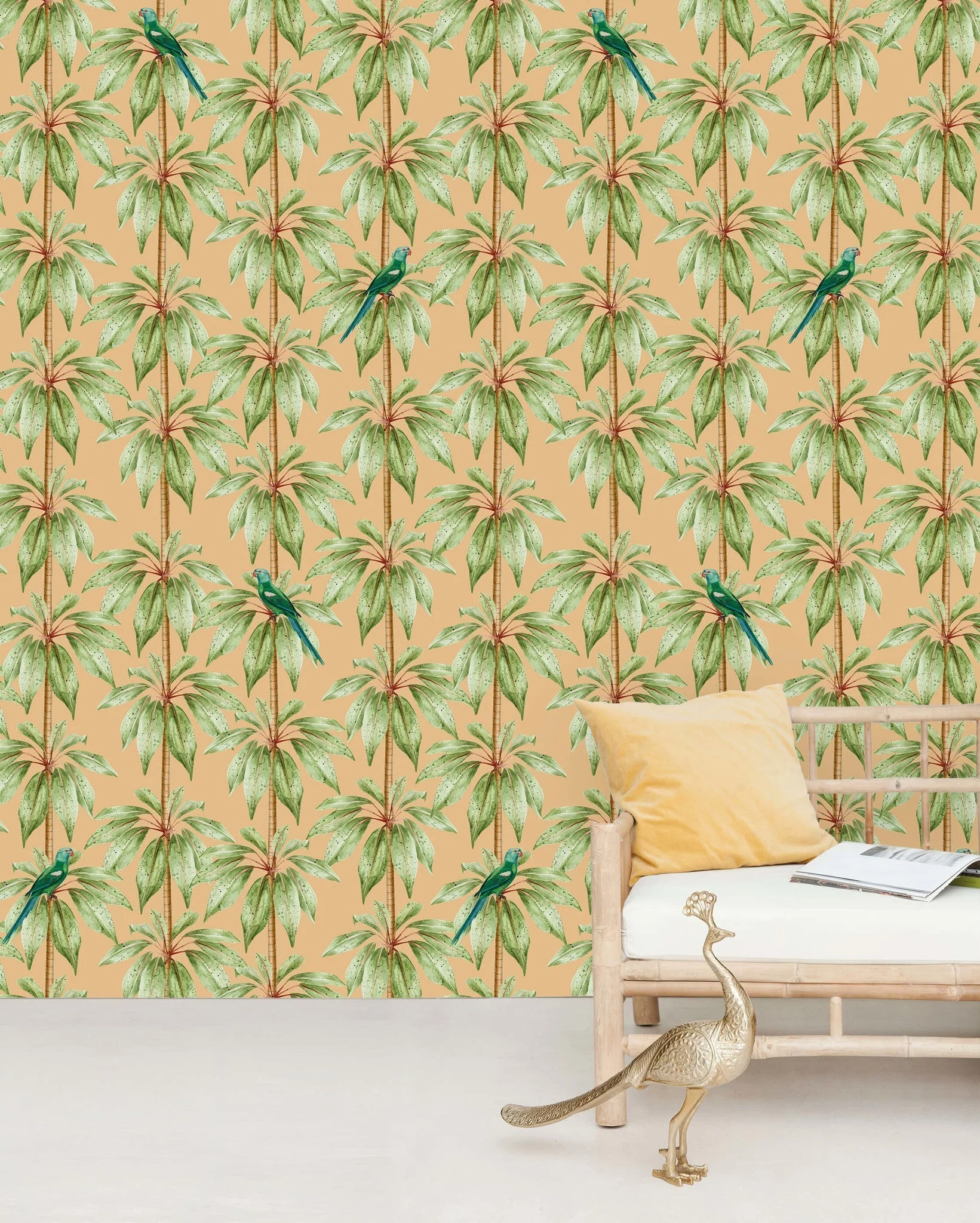 Creative Lab Amsterdam Canary Club Orange Repetitive Wallpaper - Image 2