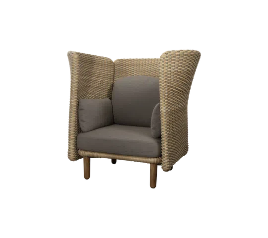 Cane-line Arch Lounge Chair with High Arm-/Backrest