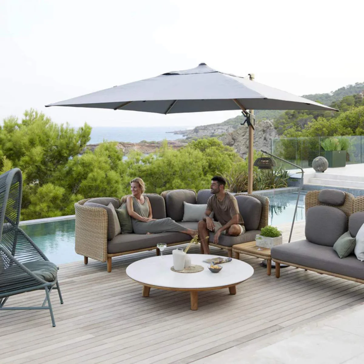 Cane-line Aspect Coffee Table, Dia. 144 cm - Image 12