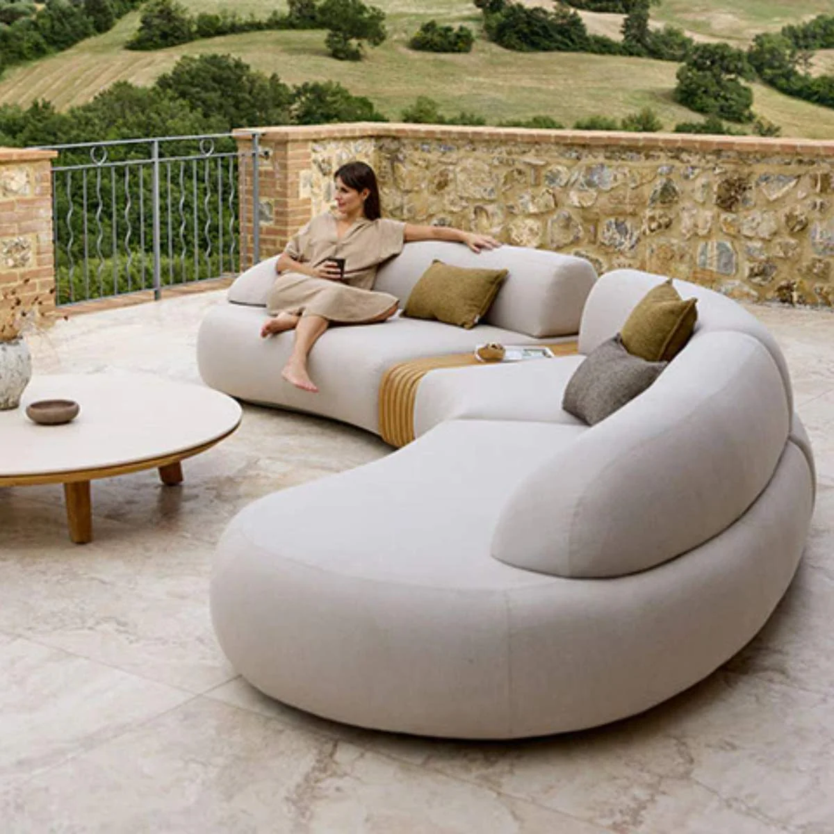 Cane-line Aspect Coffee Table, Dia. 144 cm - Image 8