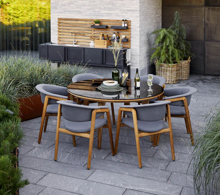 Cane-line Aspect Dining Table Base, Dia. 144cm - Image 7