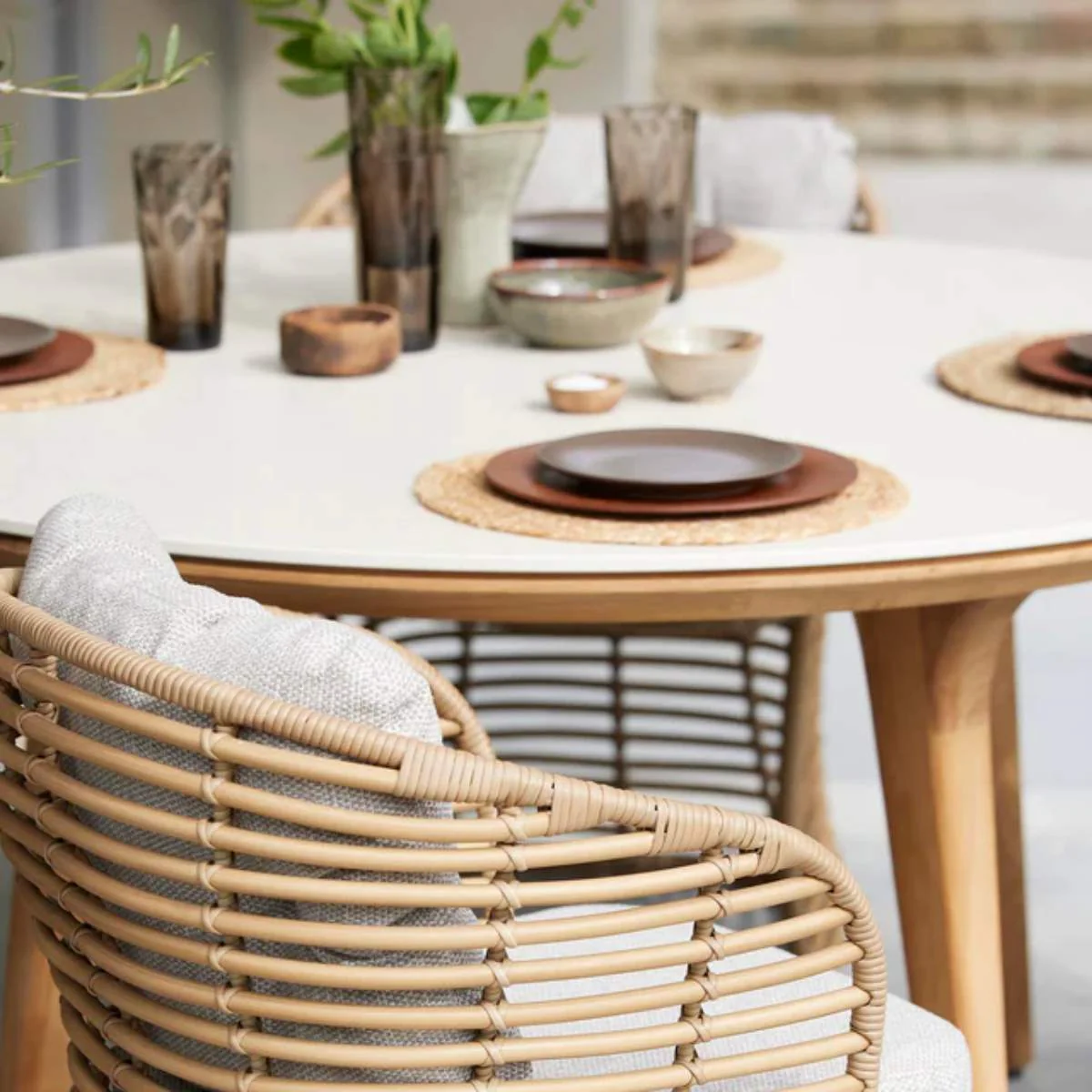 Cane-line Aspect Dining Table, Dia. 144 cm - Image 9