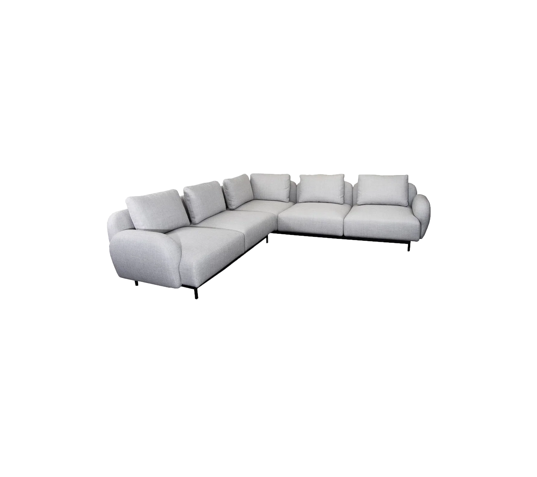 Cane-line Aura Corner Sofa with Low Armrest